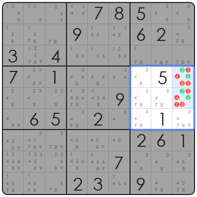sudoku swordfish pattern